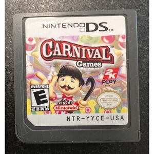 Nintendo‎ DS Carnival Games Action Adventure E-Everyone Cartridge Only TESTED